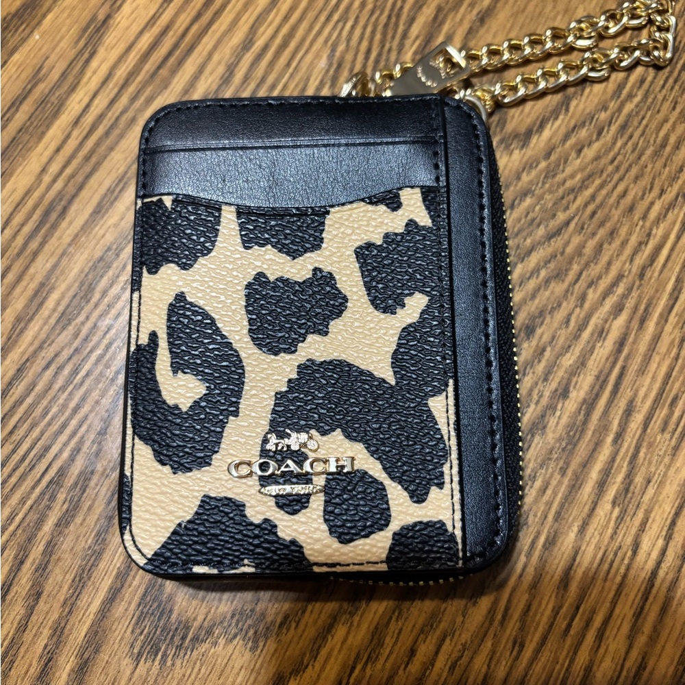Coach card Zip case Leslie’s print
